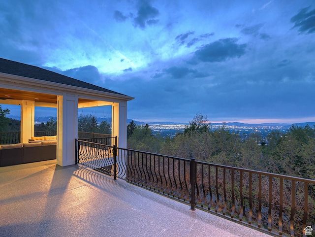 view of patio / terrace featuring an outdoor living space