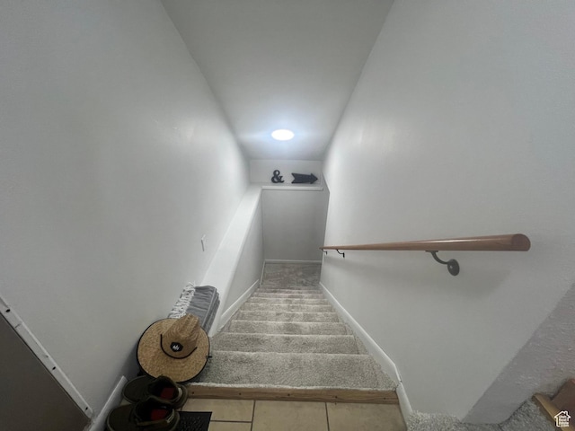 240 S 100 E, Logan, UT 84321 - stairway featuring baseboards and carpet
