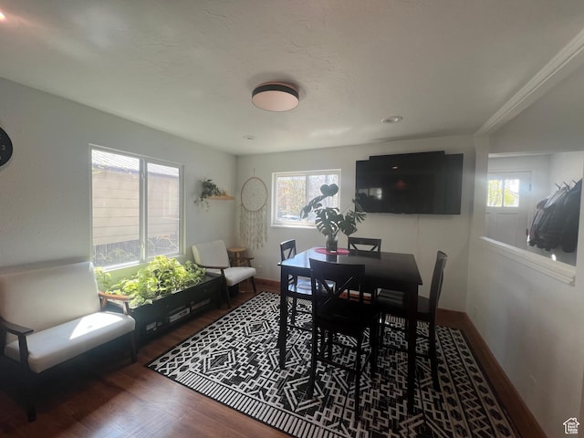 240 S 100 E, Logan, UT 84321 - dining room with plenty of natural light, baseboards, and wood finished floors