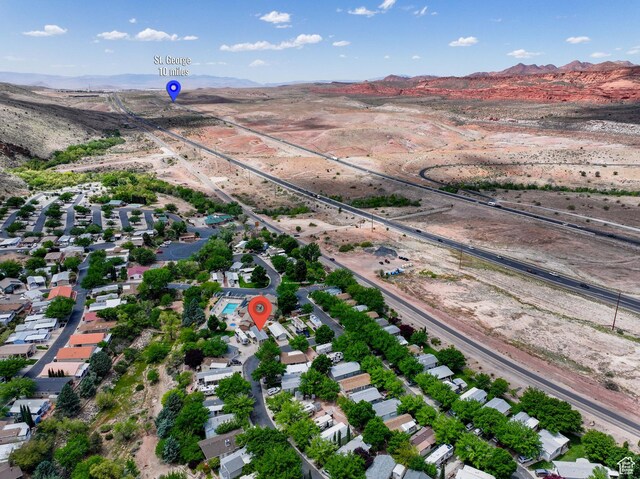54 Cottonwood Ln, Hurricane, UT 84737 - aerial view featuring a mountain view