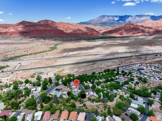 54 Cottonwood Ln, Hurricane, UT 84737 - bird's eye view with a mountain view