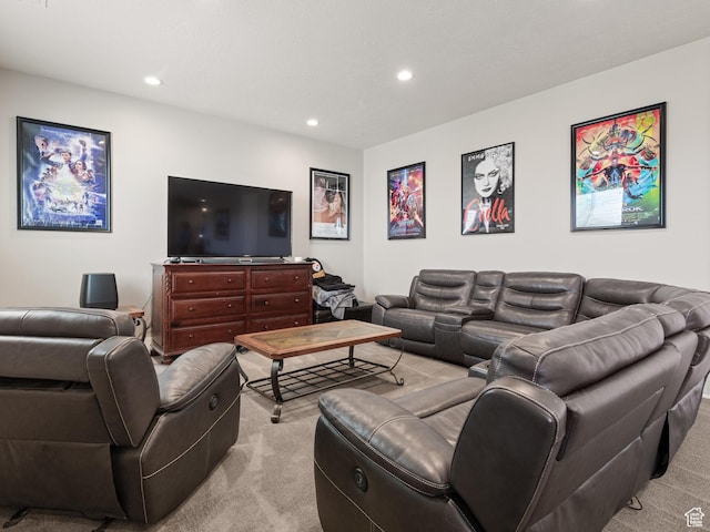 641 W 500 S, Midway, UT 84049 - living area with light carpet and recessed lighting