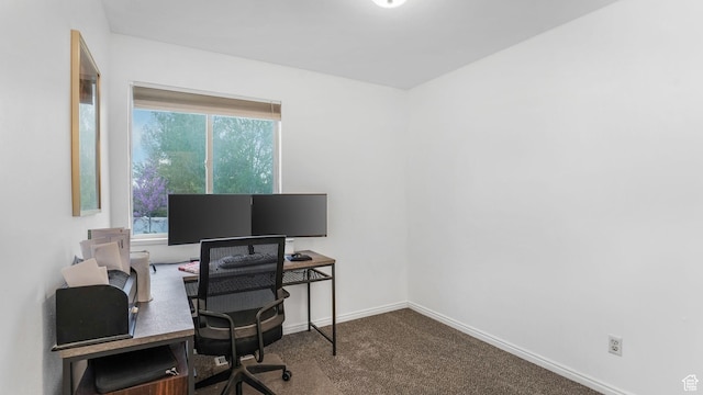 5394 W Shaggy Peak Dr, Riverton, UT 84096 - office with carpet and baseboards