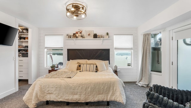 5394 W Shaggy Peak Dr, Riverton, UT 84096 - carpeted bedroom featuring a fireplace, a spacious closet, a closet, and multiple windows