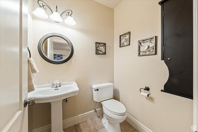 388 E 1060 S, Ivins, UT 84738 - half bathroom with toilet, tile patterned floors, and baseboards