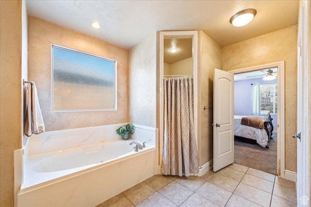 388 E 1060 S, Ivins, UT 84738 - full bathroom featuring tile patterned floors, connected bathroom, a shower with curtain, and a bath