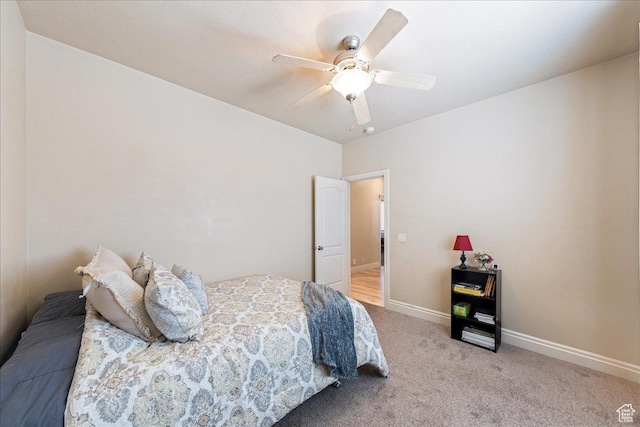 388 E 1060 S, Ivins, UT 84738 - carpeted bedroom with a ceiling fan and baseboards