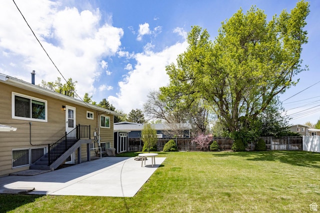 1151 E Chevy Chase Dr, Murray, UT 84117 - view of yard with fence and a patio area