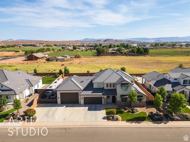 309 W Blue Quartz Dr, Washington, UT 84780 - birds eye view of property featuring a mountain view and a residential view