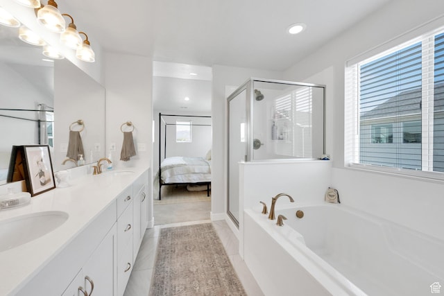 315 W 910 S, American Fork, UT 84003 - ensuite bathroom with a stall shower, a healthy amount of sunlight, and a sink