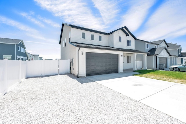 315 W 910 S, American Fork, UT 84003 - modern farmhouse style home featuring fence, concrete driveway, and a garage
