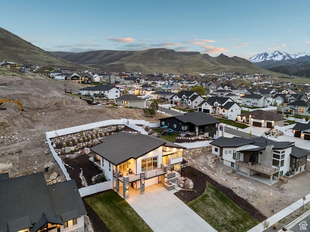 6593 W Bonnie Jean Ln Unit 13, Herriman, UT 84096 - bird's eye view with a mountain view and a residential view