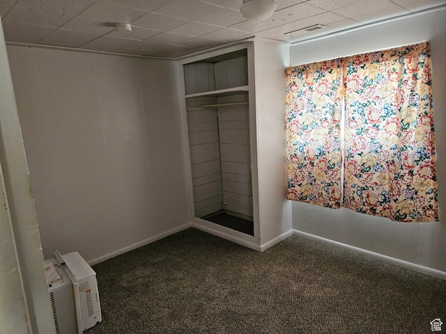 182 W 5000 S Unit B, Washington Terrace, UT 84405 - unfurnished bedroom with a paneled ceiling, carpet flooring, and baseboards