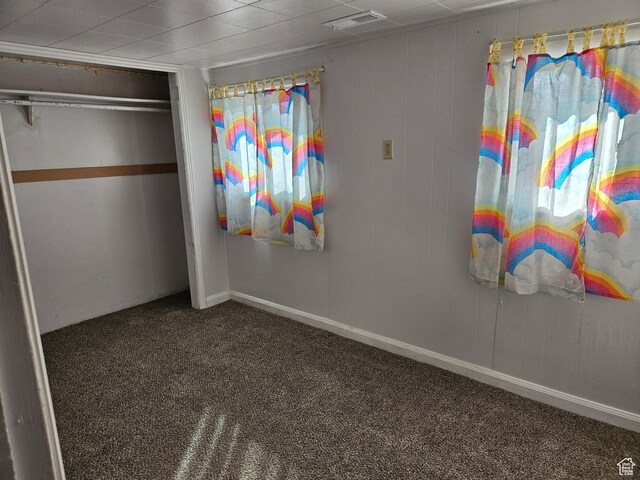 182 W 5000 S Unit B, Washington Terrace, UT 84405 - unfurnished bedroom featuring a closet, visible vents, and carpet floors