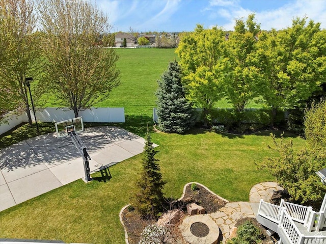1380 Angel Crest Way, Kaysville, UT 84037 - exterior space featuring a patio area and a fenced backyard