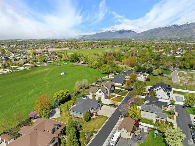 1380 Angel Crest Way, Kaysville, UT 84037 - aerial view featuring a mountain view and a residential view