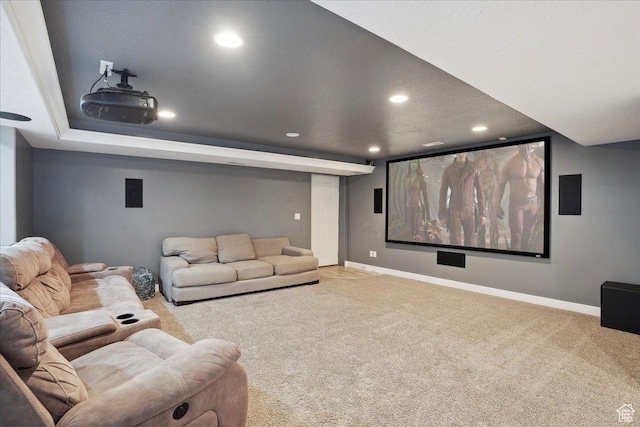 1380 Angel Crest Way, Kaysville, UT 84037 - home theater room featuring recessed lighting, carpet, and baseboards