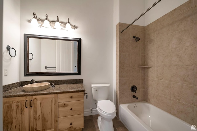 10252 S 3570 W, South Jordan, UT 84095 - full bath featuring shower / bathing tub combination, toilet, vanity, and baseboards