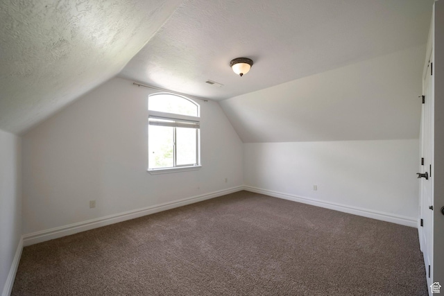 10252 S 3570 W, South Jordan, UT 84095 - bonus room with baseboards, visible vents, a textured ceiling, and carpet flooring