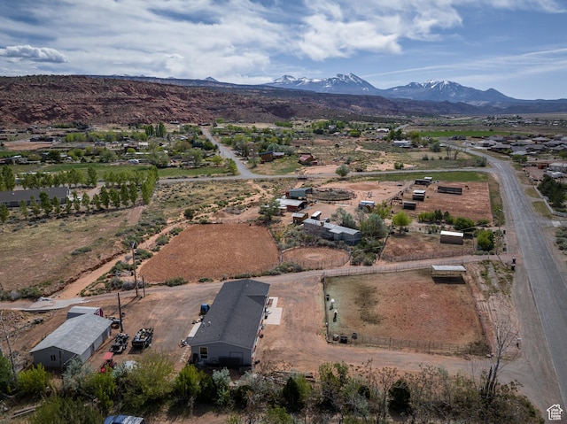 4147 S Spanish Valley Dr, Moab, UT 84532 - drone / aerial view with a mountain view