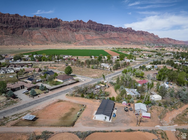 4147 S Spanish Valley Dr, Moab, UT 84532 - drone / aerial view featuring a mountain view