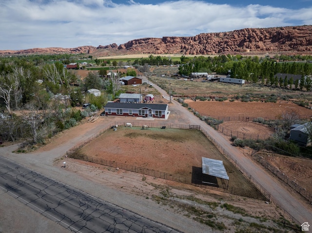 4147 S Spanish Valley Dr, Moab, UT 84532 - bird's eye view with a mountain view and a rural view