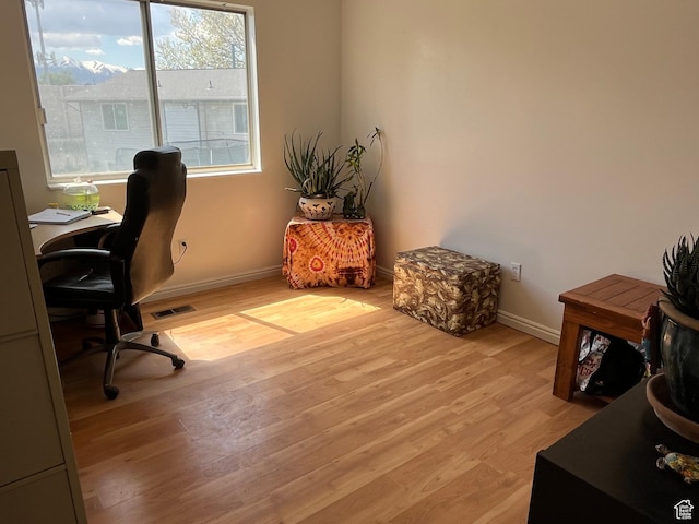 4616 S 3720 W, West Valley City, UT 84120 - office with baseboards, visible vents, and light wood-style flooring