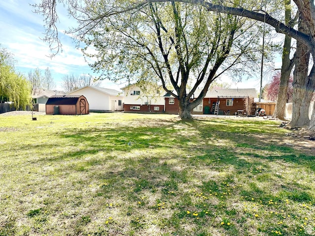 225 S 1400 W, Vernal, UT 84078 - view of yard with fence, an outdoor structure, and a shed