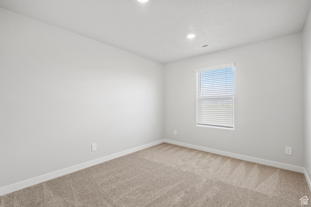 3452 S 3100 W Unit 152, West Haven, UT 84401 - empty room featuring baseboards, light carpet, recessed lighting, and visible vents
