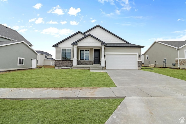 233 E 580 N, Providence, UT 84332 - craftsman-style home with a front lawn, driveway, and an attached garage