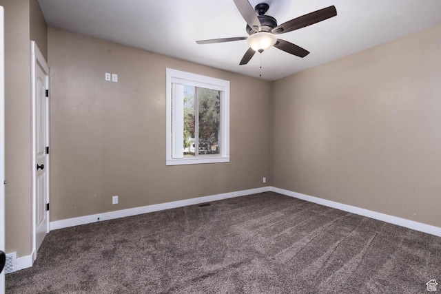 167 E 300 S, Salina, UT 84654 - unfurnished room with carpet, ceiling fan, and baseboards