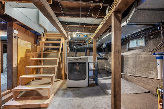 447 E Westminster Ave S, Salt Lake City, UT 84115 - basement featuring washer / dryer