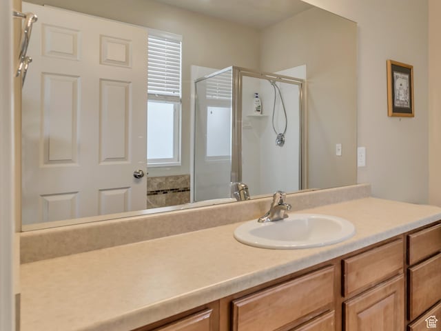 4352 W Degray Dr S, South Jordan, UT 84009 - full bathroom with a stall shower and vanity