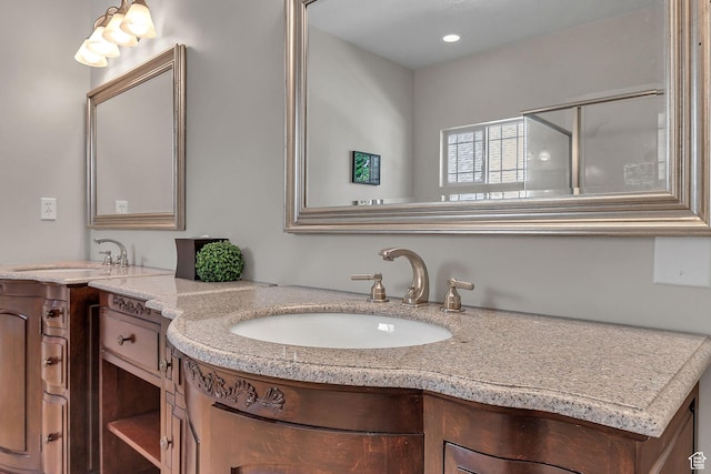 6861 S Triumph Ln, West Jordan, UT 84084 - full bath with vanity and recessed lighting