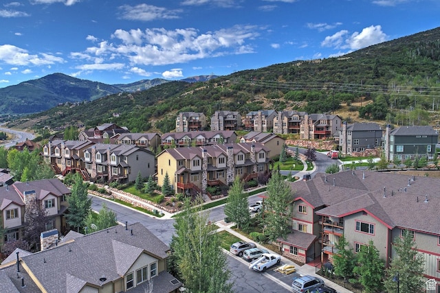 5519 N Lillehammer Ln Unit 1201, Park City, UT 84098 - bird's eye view with a mountain view and a residential view