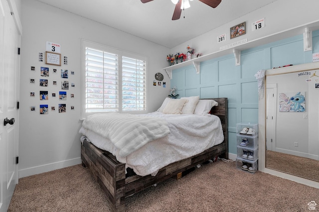 2277 W 900 N, Lehi, UT 84043 - carpeted bedroom featuring ceiling fan and baseboards