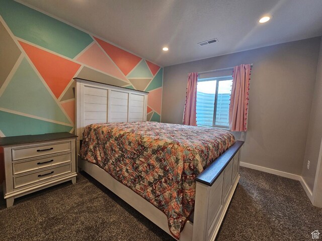 1013 W 90 S, Spanish Fork, UT 84660 - bedroom with dark colored carpet, recessed lighting, baseboards, and a closet