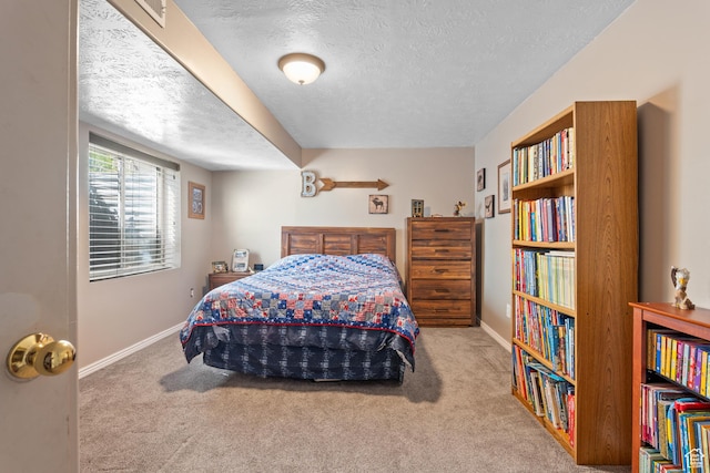 5036 W Cedar Point Peak Dr, Riverton, UT 84096 - carpeted bedroom featuring a textured ceiling and baseboards