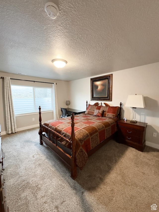2743 W Lacewood Dr S, Taylorsville, UT 84129 - carpeted bedroom featuring a textured ceiling and baseboards