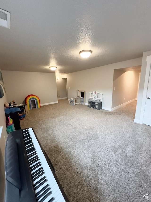 2743 W Lacewood Dr S, Taylorsville, UT 84129 - recreation room featuring carpet, visible vents, and baseboards