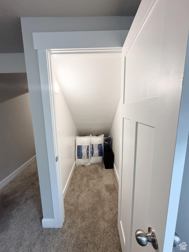 2743 W Lacewood Dr S, Taylorsville, UT 84129 - interior space with carpet flooring and vaulted ceiling