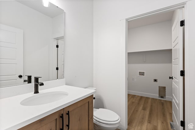 1107 S 4475 W, West Point, UT 84015 - half bathroom with wood finished floors and vanity