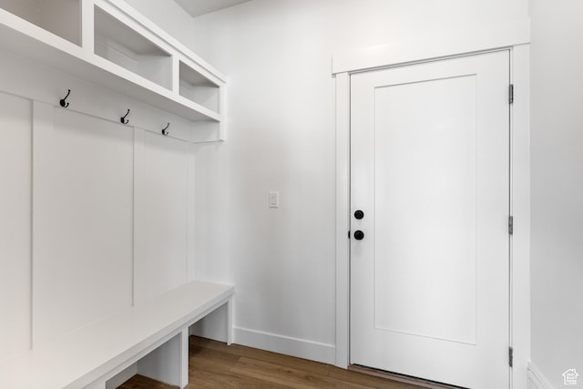 1107 S 4475 W, West Point, UT 84015 - mudroom featuring wood finished floors and baseboards