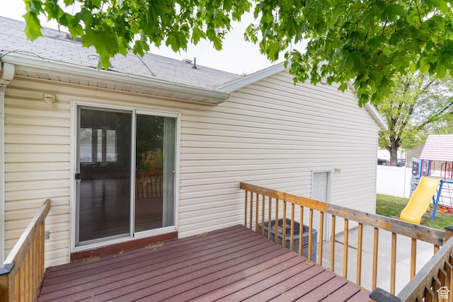 1608 W 8470 S, West Jordan, UT 84088 - deck featuring a playground and fence