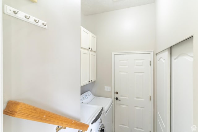 1608 W 8470 S, West Jordan, UT 84088 - washroom featuring cabinet space and washing machine and clothes dryer