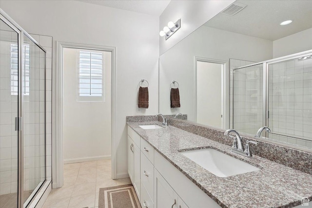 3339 W 650 N, Layton, UT 84041 - full bath with visible vents, a shower stall, and a sink