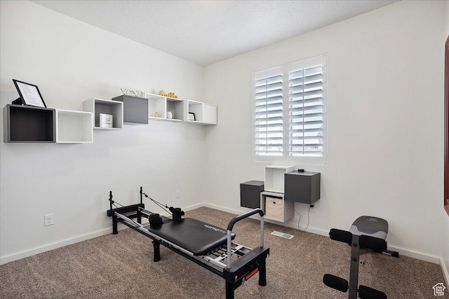 3339 W 650 N, Layton, UT 84041 - exercise area featuring carpet, a textured ceiling, and baseboards