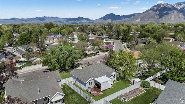 450 E Waterford Way, Midvale, UT 84047 - aerial view with a mountain view and a residential view