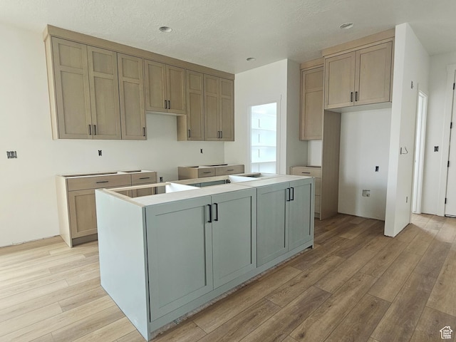 2814 W 2705 N Unit 89, Plain City, UT 84404 - kitchen with a center island, recessed lighting, and light wood-type flooring