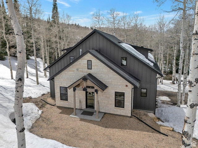 4460 Fawn Way Unit 2039, Heber City, UT 84032 - view of front of home with board and batten siding and stone siding